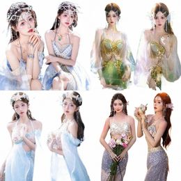 mermaid Clothing Xishuangbanna Themed Photo Vacati Seaside Trip Shoot Beautiful Girl s1yC#