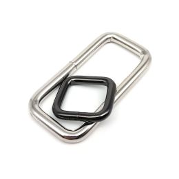 5pcs Metal Heavy Duty Thickened Leather Bag Backpack Strap Belt Web Rectangle Square Loop O D Loop Ring Buckle Clasp Repair DIY