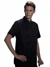 bake Bakery Breathable Jacket Chef's Summer Work Waiter Men's Clothes Kitchen Hotel Cafe Chef Uniform Restaurant Shirt L5j6#