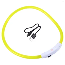 Dog Collars Safety LED Collar USB Rechargeable Glowing Cat Light Flashing With Cable For Night