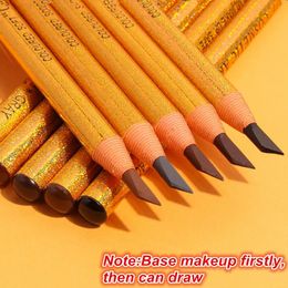 12pcs Eyebrow Pencil Cosmetic Draw Line Pen Eyeshadow Natural Long-Lasting Tattoo Tint Waterproof Eye Brow Makeup Set Beauty 240327