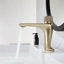 Bathroom Sink Faucets Brass Faucet Constant Temperature And Cold Mixer Tap Single Handle Hole