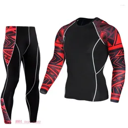 Men's Thermal Underwear 2024 Long Set Brand Shirt Pants Mens Compression Johns Winter Clothing