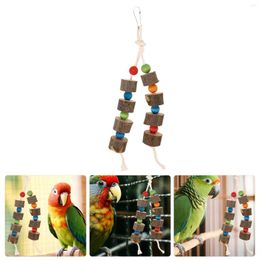 Other Bird Supplies Guinea Pig Toys Pet Parakeet Cage Accessories Delicate Bagged Bite-resistant Wooden Parrot Biting