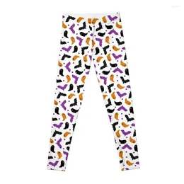 Active Pants Halloween Ghosts And Bats Pattern Leggings Joggers For Fitness Legging Raises BuWomens