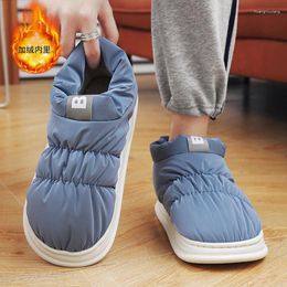 Slippers 2024 Winter Soft Women Men Boots NonSlip Waterproof Warm Plush Ankle Snow Thick Boot Shoes Couple Comfortable