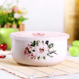 Dinnerware 6 Inch Bone China Ceramic Rice Bowl Lunch Box For Kids Contain Buffet And Party Dessert Serving Microwave Safe