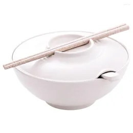 Bowls Instant Noodle Bowl Ceramic Chopsticks Cute Ramen Soup Japanese Bamboo Noodles Sushi Rice