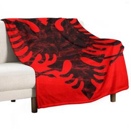 Blankets Albania Flag Throw Blanket Sofa Quilt