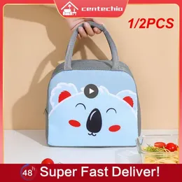 Dinnerware 1/2PCS Cartoon Lunch Bag Portable Thermal Box Picnic Supplies Type Of Baby Bottle For And Children