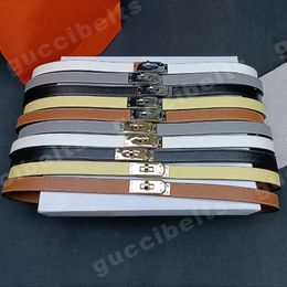 Designer leather Belt Women Belt Adjustable buckle thin belt width 20mm with suit jacket skirt dress shirt Fashion trend cowhide belt