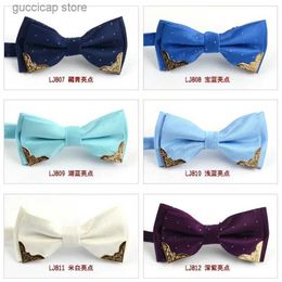 Bow Ties Male formal business meeting new mens formal dress bow tie simple classic Day Wedding best man party bow tie polyester collar Y240329