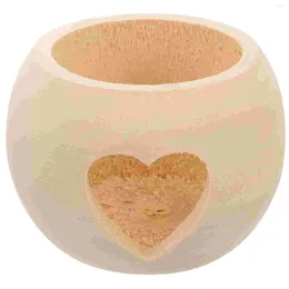 Candle Holders Wooden Christmas Ornaments Tea Light Desktop Small Valentines Day Stand Unique Bride