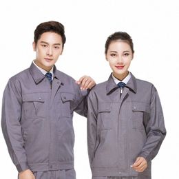 work Clothing For Mens Plain Color Durable Worker Uniforms Factory Workshop Auto Repairmen Working Coveralls Labor Uniforms 5xl W00P#