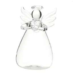 Vases Angel Flower Vase Bud Clear Glass For Home Dining Table Wedding