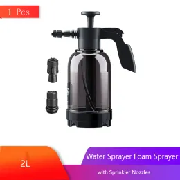 Sprayers 2L Water Sprayer Foam Sprayer with Sprinkler Nozzles Portable Multi Functional Hand Pressure Lance Blaster for Cleaning Car