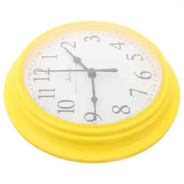 Wall Clocks Decor 9 Inch Clock Operated Plastic Round For Living Room Office