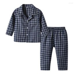 Clothing Sets Toddler Boys Girls Long Sleeve Clothes Plaid Prints Tops Pants 2PCS Outfits Spring Autumn Casual Set For Kids