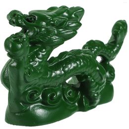 Decorative Figurines Chinese Dragon Statue Wooden Carved Sculpture Feng Shui Good Luck Home Bedroom Office Decoration Tabletop Ornament