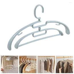 Hangers Durable Plastic Clothes Hanger Lightweight Double Layer Drying Rack 360 Degrees Rotate Coat Holder Clothing Storage