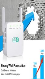 300Mbps WiFi Repeater 24GHz Range Extender Wireless Repeater Amplifier Signal Booster 3 Antenna Long Range Expander Router 5pcs5405769