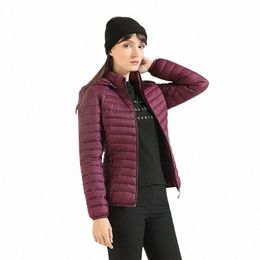 santelon Winter Parka Ultralight Padded Puffer Jacket For Women Coat With Hood Outdoor Warm Lightweight Outwear With Storage Bag B77k#