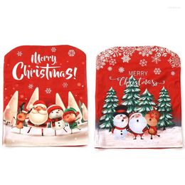 Chair Covers Christmas Decoration Printed And Painted Doll Sets Dining Room Atmosphere Props Supplies
