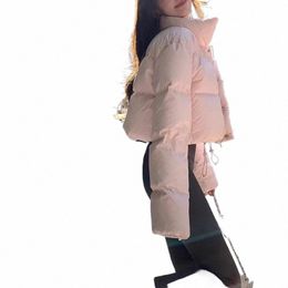 pink Short Down Jacket Women's Winter High-end Sense Cott-padded Jacket Cott-padded Parka Small Fragrance Jacket Q2Kc#