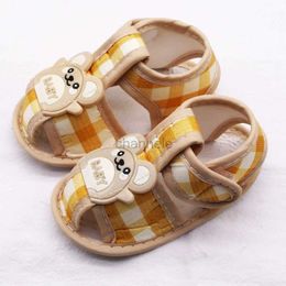 Sandals Summer Baby Shoes Boys Girls Sandals Newborn Beach Sandals Cartoon Mouse Infant Toddler Comfortable Soft Sole Kids Casual Shoes 240329