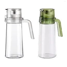 Storage Bottles Glass Oil Bottle With Handle Easily Clean Elegant Appearance Container Pourer For Soy Sauce Blend Olive Vinegar