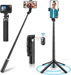 Selfie Monopods FGCLSY 2023 NEW Mini Selfie Stick Tripod with Remote Upgrade Quadripod Design 40 Extendable Rechargeable Bluetooth Control 24329