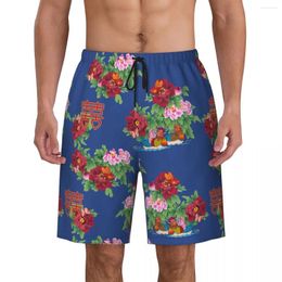 Men's Shorts Swimwear Northeast Printing Board Summer Rural Style Y2K Retro Beach Short Pants Male Custom Running Fast Dry Swim Trunks