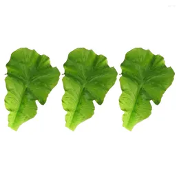 Decorative Flowers Artificial Vegetable Leaves Faux Lettuce Adornments Simulation Decoration Props False Ornament