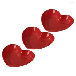 Dinnerware Sets Heart Shaped Plate Trplateay Household Fruit Tray Bread Dessert Snack Storage Serving Platter Loaf Pan