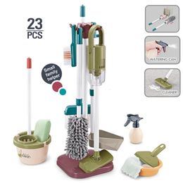 Play House Toys Children Simulation Life Appliances Cleaning Hygiene Vacuum Cleaner Boys And Girls Set 240323
