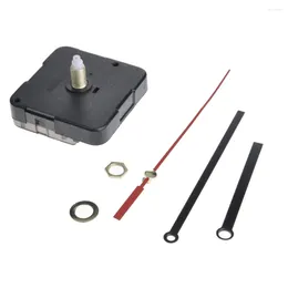 Clocks Accessories Quartz Clock Kit Mechanism Movement Black And Red Hands For Repair Tool DIY Set