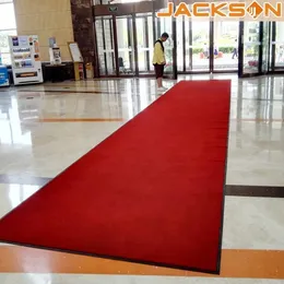 Carpets Custom Size Indoor Outdoor Commercial Nylon Rubber Plain Red Floor Carpet Mat