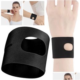 Wrist Support Elastic Strap Breathable Band Adjustable Protection Pain Relief For Fitness Sports Yoga Drop Delivery Outdoors Athletic Otswf