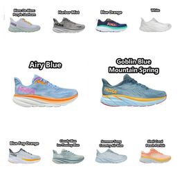 kids baby Big Kid One Bondi 8 Running Shoes Platform Sneakers Clifton 9 Blanc De Blanc Purple Seafoam Mist Blue Orange White Airy Harbor Trainers Runnners Size 3Y 4Y 5Y