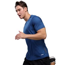 T Shirts For Man Homme Running Designer Quick Dry Short Sleeve Exercise Slim Sport Training Clothes Workout Bodybuilding Tee