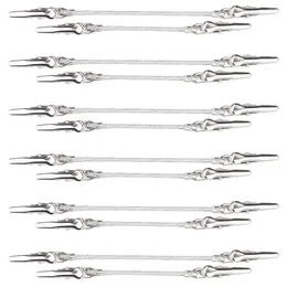 Frames 12 Pcs Double Notes Holder Alligator Clips DIY Metal Wire Clamps Sided For Po Pictures Ends