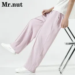 Men's Pants Ice Silk Clothing Unisex Summer Cool Slacks Big Size Wide Leg Harajuku Baggy Jogger Fashion Casual Trousers