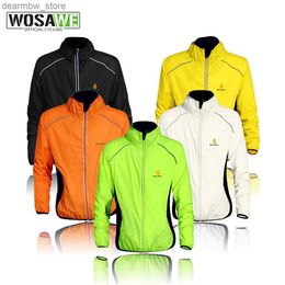 Cycling Jackets WOSAWE Windproof Cycling Jackets Men Women Riding Waterproof Bicycle Clothing Bike Long Sleeve Jerseys Sleeveless Vest Wind Coat24329