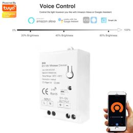 Control Tuya WIFI/Zigbee 010V Dimming Controller Suitable For 110V Dimmable Power Driver Deep Dimming Work With Alexa Google Home