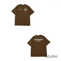 Designer T Shirt Mens T Shirt Cole Buxton Summer Loose Shirt Men Women High Street Classic Slogan Print Top Tee Shirt 5444