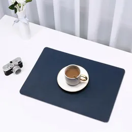 Table Mats Protection Placemats Double-sided Waterproof Placemat Set Anti-scald Heat Insulation Mat For Home Easy To Clean Oil