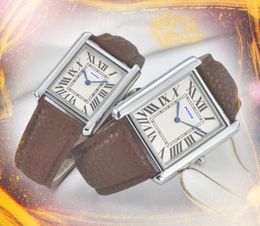 Couple Designer Elegant Fashionable Men's and Women's Watches Stainless Steel Case Imported Quartz Movement customized exquisite and unique Leather Buckle Watch