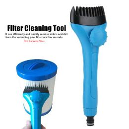 Zaagbladen New Handheld Swimming Pool Philtre Cleaner Cleaning Brush Hot Tub Spa Pond Pool Philtre Cleaner Swimming Pool Cleaning Accessory