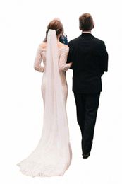white bridal veil cathedral lg 2-tier wedding veil with comb Ivory bridal accories P5GX#