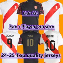 2024 Copa Americ Peru soccer jerseys 24 25 national team home away Seleccion Peruana Cuevas PINEAU CARTAGENA ABRAM fans version men football shirt kids kit